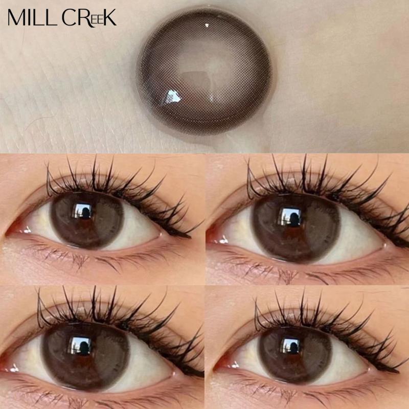 Kontaktlinsen Myopie, verschreibungspflichtige Linsen mit Dioptrien, farbige Kontaktlinsen für Augen, Kosmetik, Schönheit, natürlicher Schmetterling 0 grau