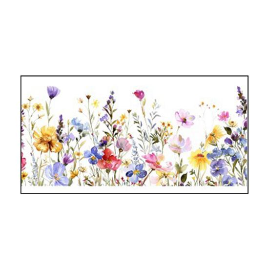 Bunte Blumen statische Aufkleber doppelseitig wasserdicht Blumen Aufkleber Frühling Fenster haftet für Glas C