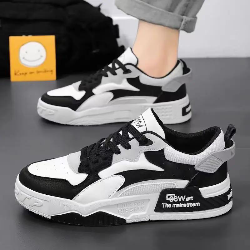 Modedesigner Herren Freizeitsneaker Gemischte Farben Vulkanisierte Schuhe Modemarke Herren Sneaker Atmungsaktiv Laufen Skateboard Trainer Schuhe 39 schwarz