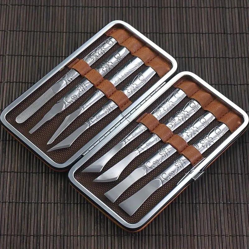Professionelle Pediküre Werkzeuge Set Maniküre Messer Kit Edelstahl Kappe Pediküre Messer Nagel Clipper Füße Schaber Abgestorbene Haut Entfernen