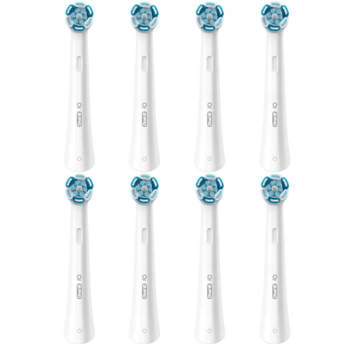 8x Têtes de brosse à dents Oral-B iO ULTIMATE CLEAN White weiß