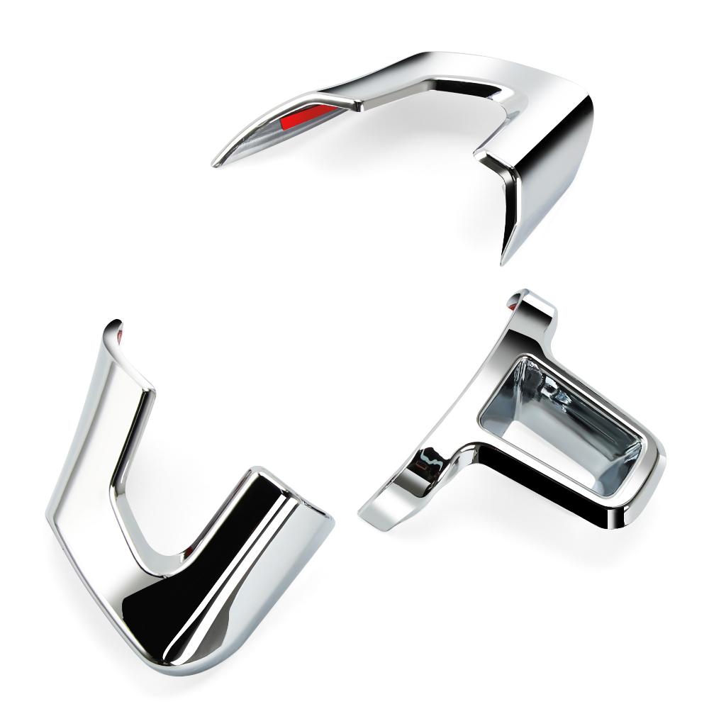 Auto Lenkrad Aufkleber Trim Abdeckungen Für Volkswagen VW Golf 6 MK6 2009 2010 2011 2012 Polo Bora Sagitar ABS chrom