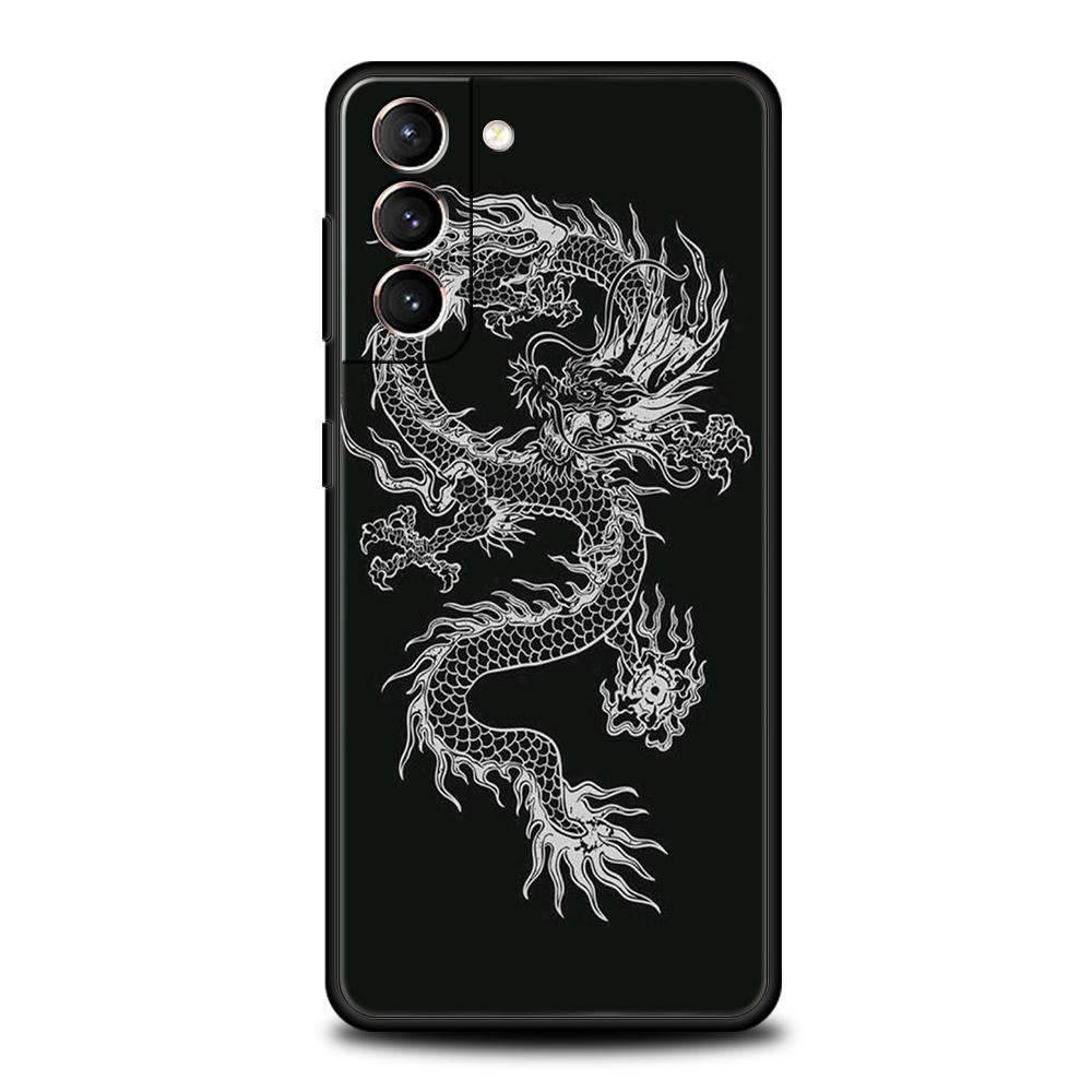 Drachen Handyhülle für Samsung Galaxy S24 S23 S22 S20 S21 FE Ultra S24 S23 S10 S10E S9 S8 Plus 5G Silikonhülle Capas Tasche Coque Samsung S23
