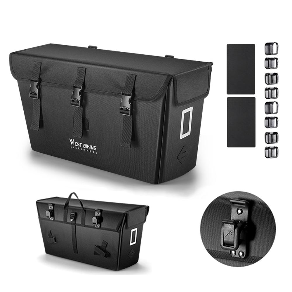 Elektrische Fahrrad Hinten Sitze Tasche Fahrrad Reiten Lagerung Tasche Große Kapazität Fahrrad Rack Sitze Tasche buckle fixation