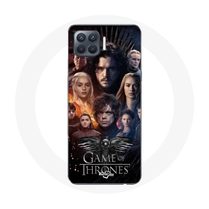 Hülle für Oppo A93 Game of Thrones Staffel 8 Game of Thrones Crew Poster Eagle Logo Grau
