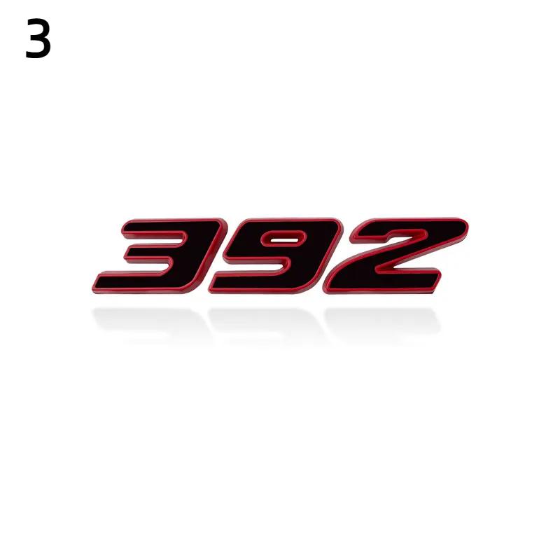 Metall 3D Autoaufkleber 392 345 6.4L Emblem Auto Kotflügel Seitenaufkleber Heckklappe Stoßstange Heckaufkleber Für Hemi Charger Challenge 392-3