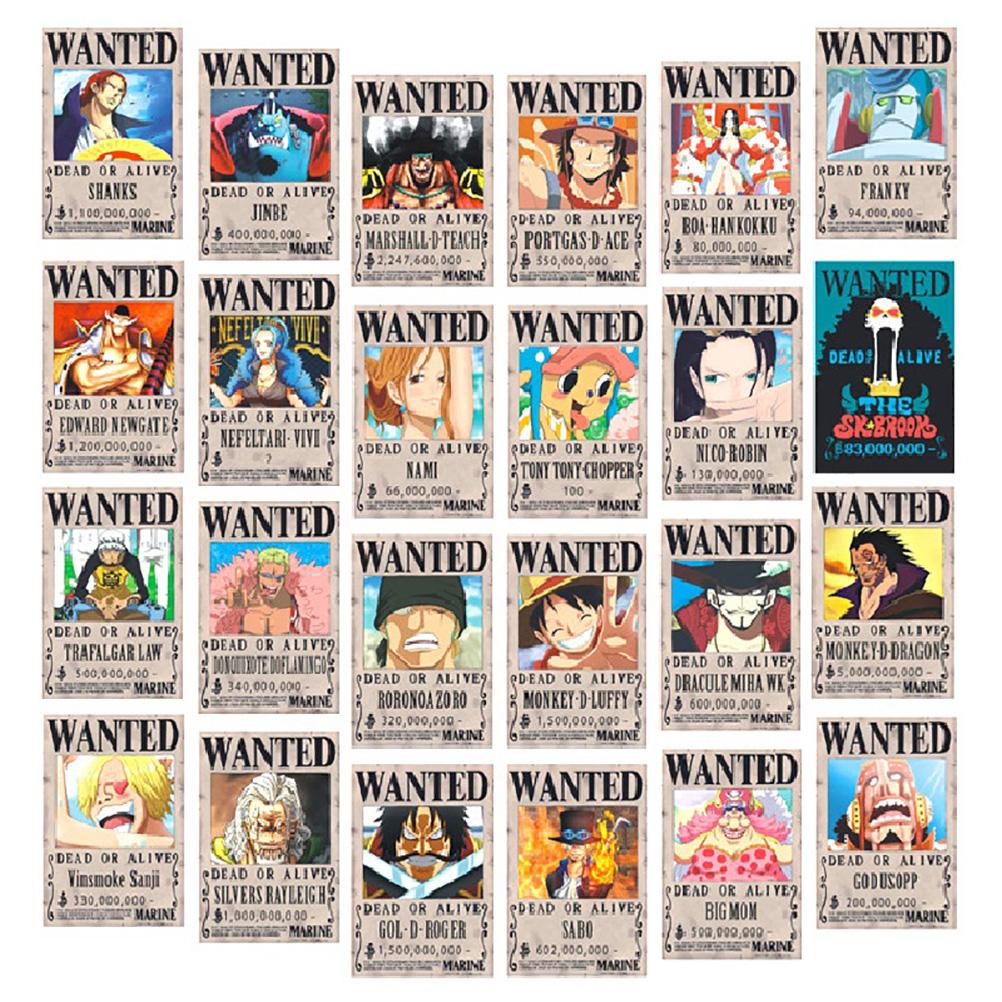 28,5*19,5 CM Anime Wanted Reward Poster Hause Dekoration Wand Aufkleber Papier Poster Hängen für Wand