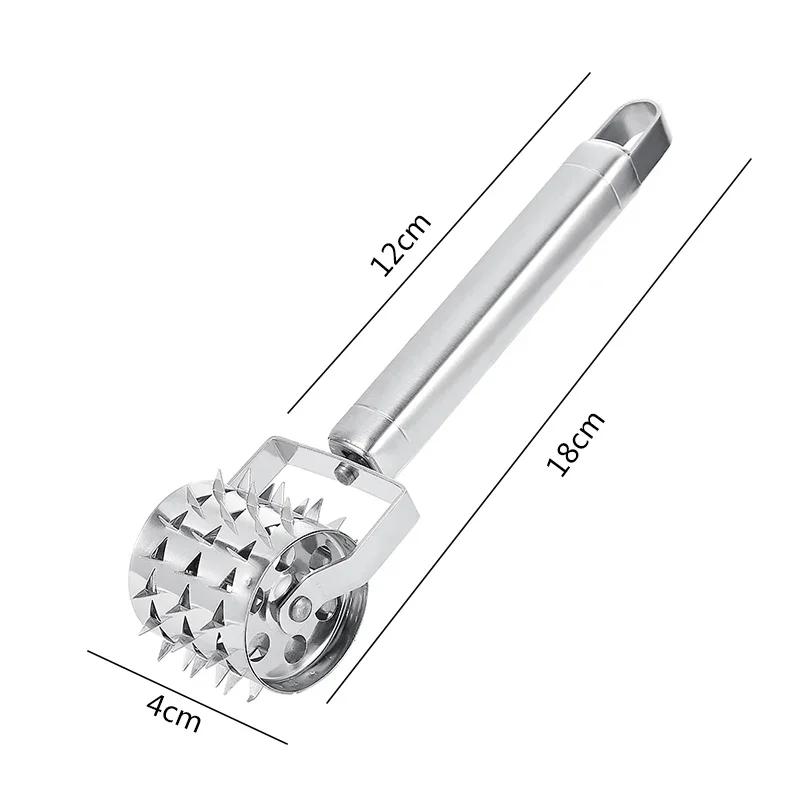 1 Stück Edelstahl Fleischklopfer Chopper Roller Hammer für Steak Knock-Sided Pork Pounders Kochen Küchenhelfer white