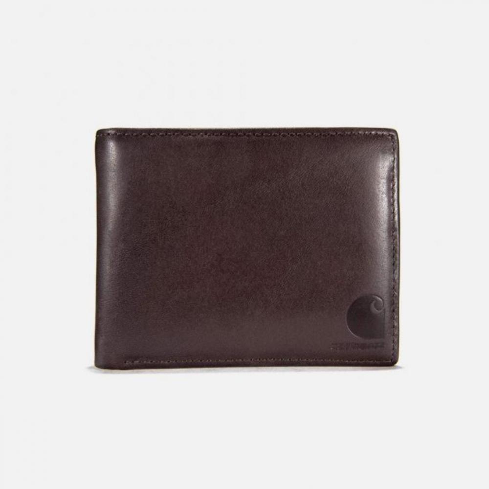 CARHARTT Carhartt B0000218 Ölbraunes Leder-Passetui-Geldbörse BRAUN 94668 94668 NONE
