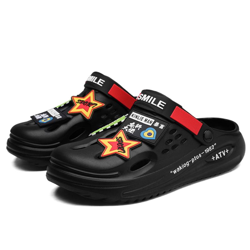 Große Größen 38-47 Sommer Clogs Sandalen für Herren Neu Trendiges Originaldesign Herren- und Damen Badeschuhe Gartensandalen Pantoletten 38-39