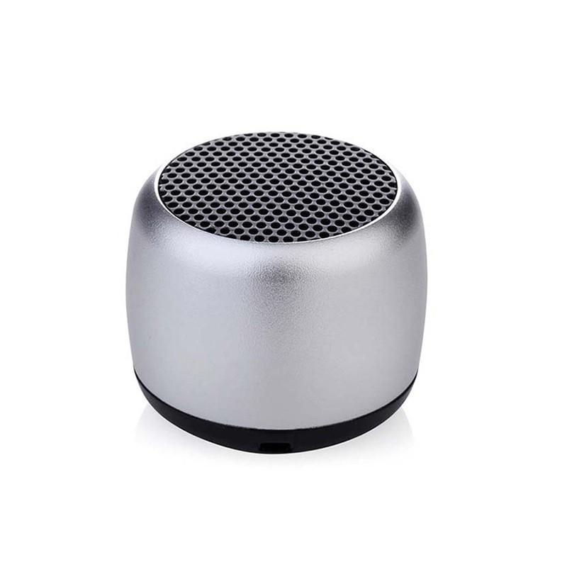 Tragbare Mini Wireless Bluetooth Lautsprecher Musik Subwoofer Super Bass Stereo Säule für Handy Computer Musik Player silber