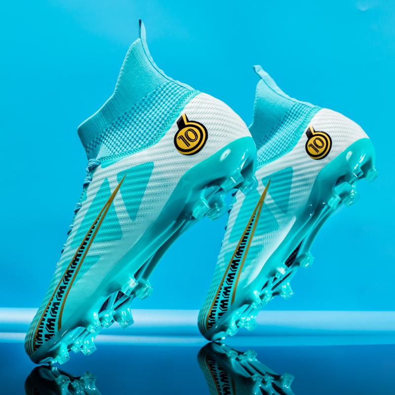 Männer Fußball Schuhe Kinder Fußball Stiefel Frauen Professionelle Fußball Stollen Rutschfeste Chaussure Fußball TF/FG Outdoor Fußball Schuhe 33