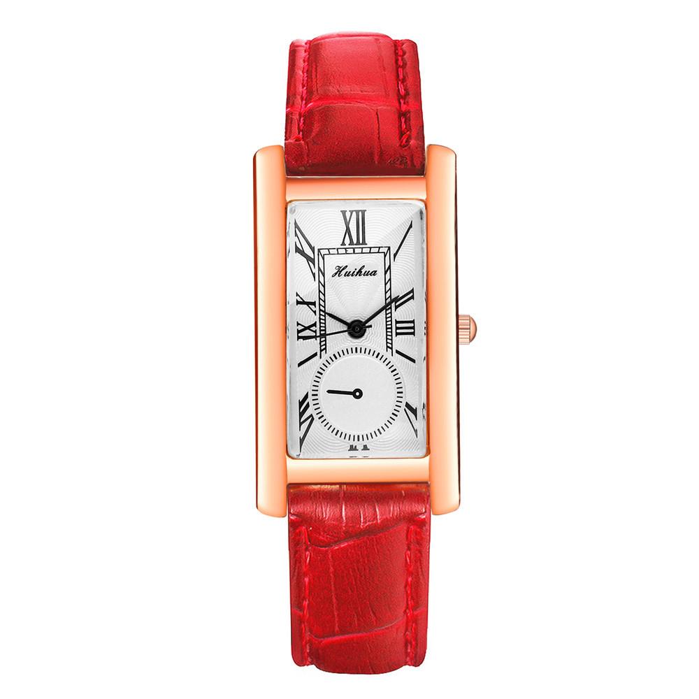 Hi Fashion Watch Luxus Damen Quarzuhr Wasserdichte Damenuhr Damen Armbanduhren rot