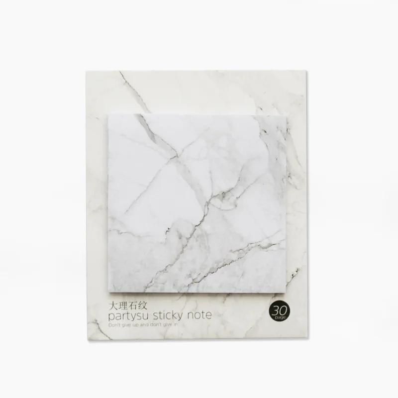 Sakura Hibiskus Tuschemalerei Notizen Haftnotizen Marmor Exquisites Design Notizbuch Schreibwaren Büro Schulbedarf Marble