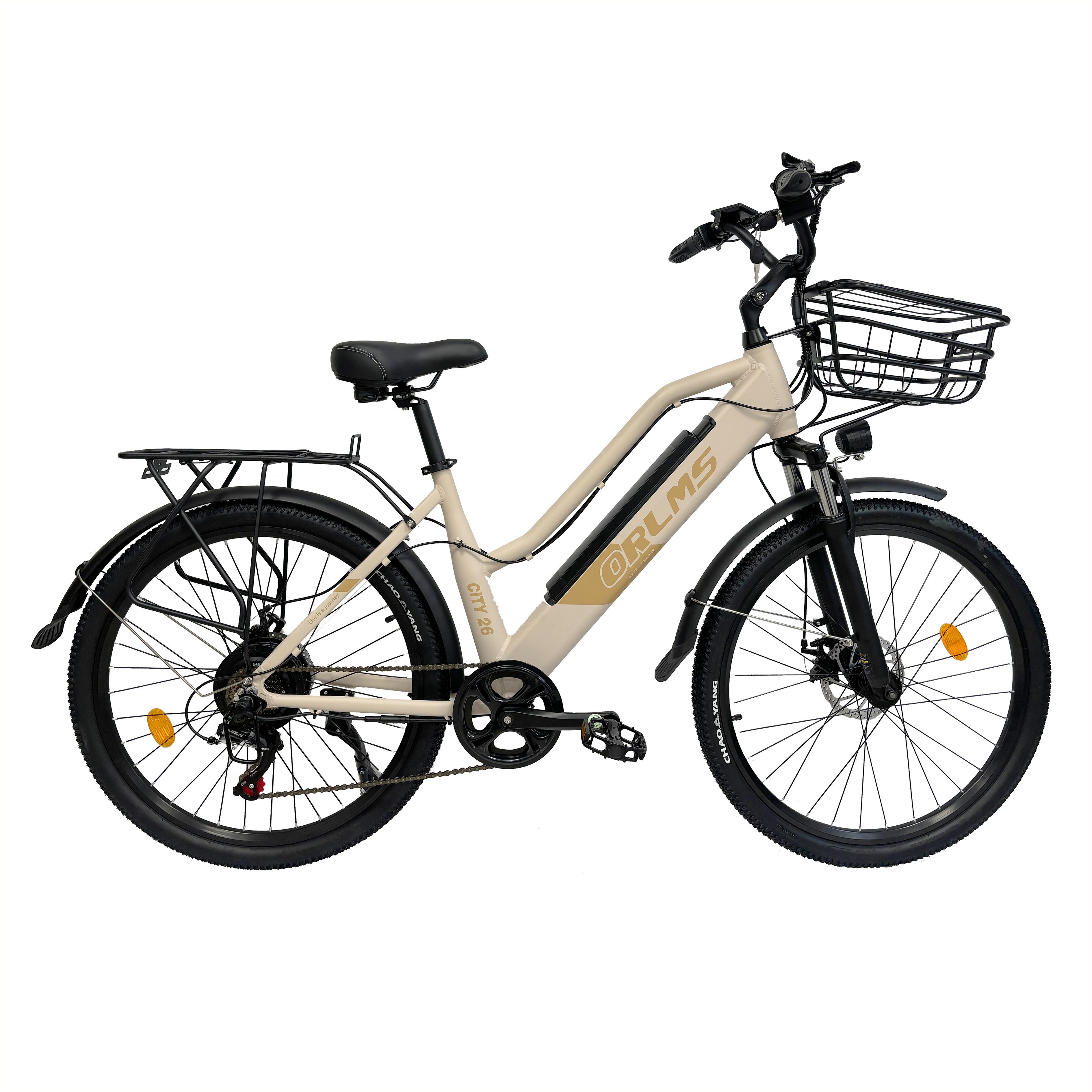 FINDER CITY Damenfahrrad Batteriekapazität 48V15AH Motorleistung 500W Verpackungsgröße 145 * 22 * 77cm Verpackungsgewicht 32 Kilogramm gelb
