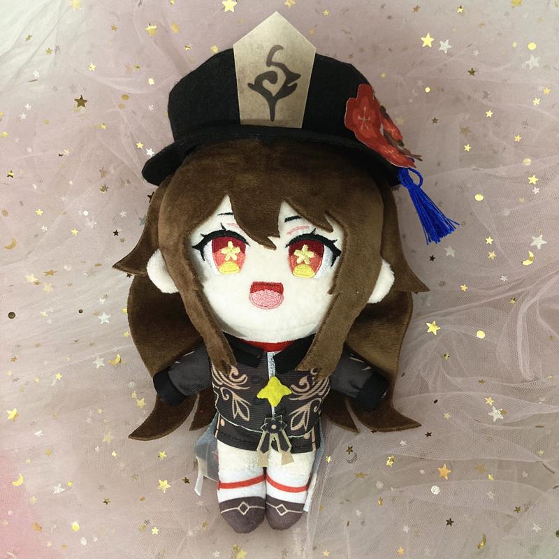 20cm Genshin Impact Hu Tao Plüschtier Kissen Cosplay Cartoon Requisiten Zubehör Erwachsene Kinder Weihnachtsgeschenke 20cm