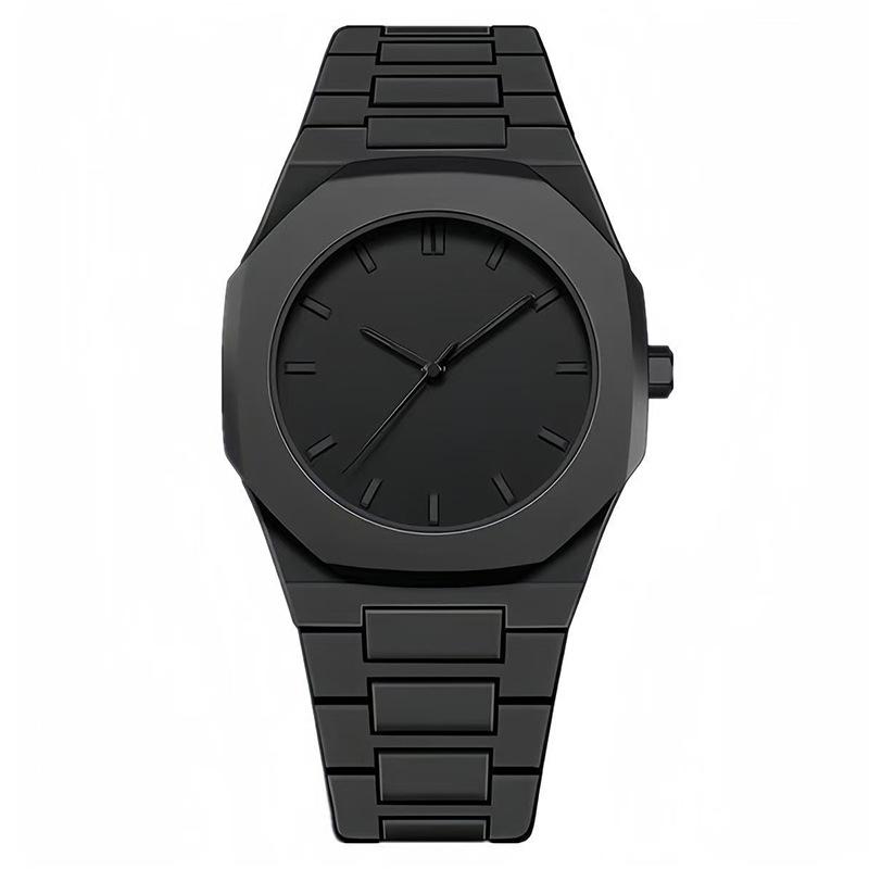 Neue Lässige Herren Sportuhren Mode Kunststoffarmband Quarz Armbanduhren Für Herren Beste Geschenke Uhr schwarz