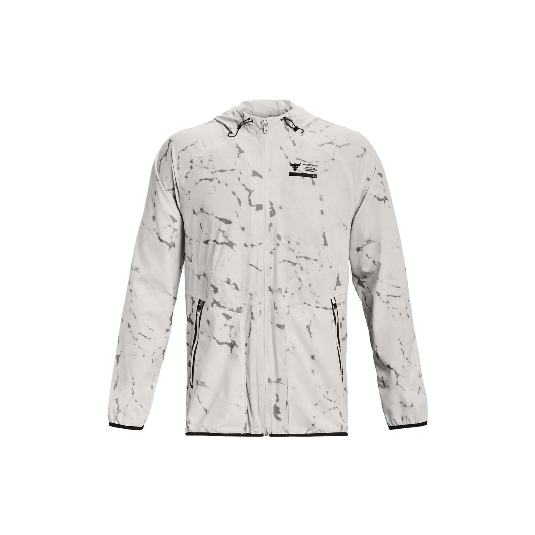 Under Armour Project Rock Unstoppable Logo Print Jacke Herren Jacke Clay-White 1380112-114 XXL