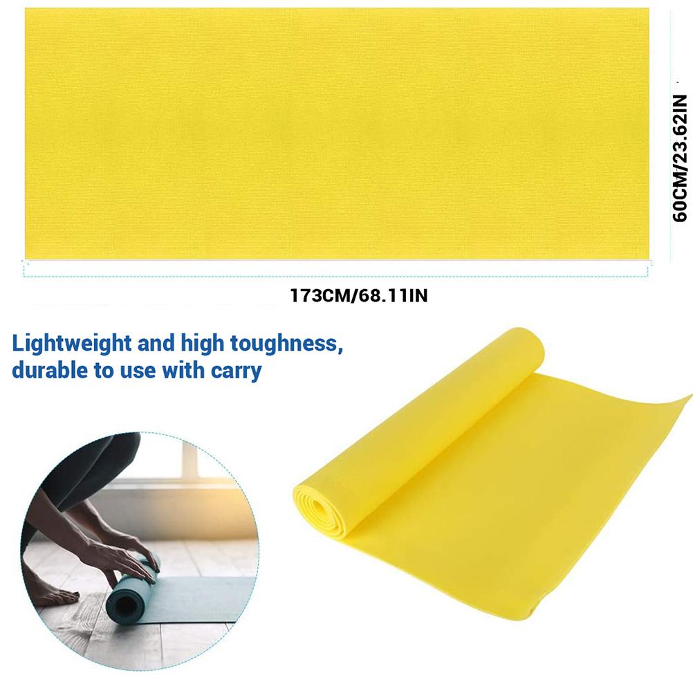 4MM Yoga Matte EVA Nicht Slip Fitness Schlank Yoga Home Gym Übung Matten Pilates Gym Übung Pads gelb