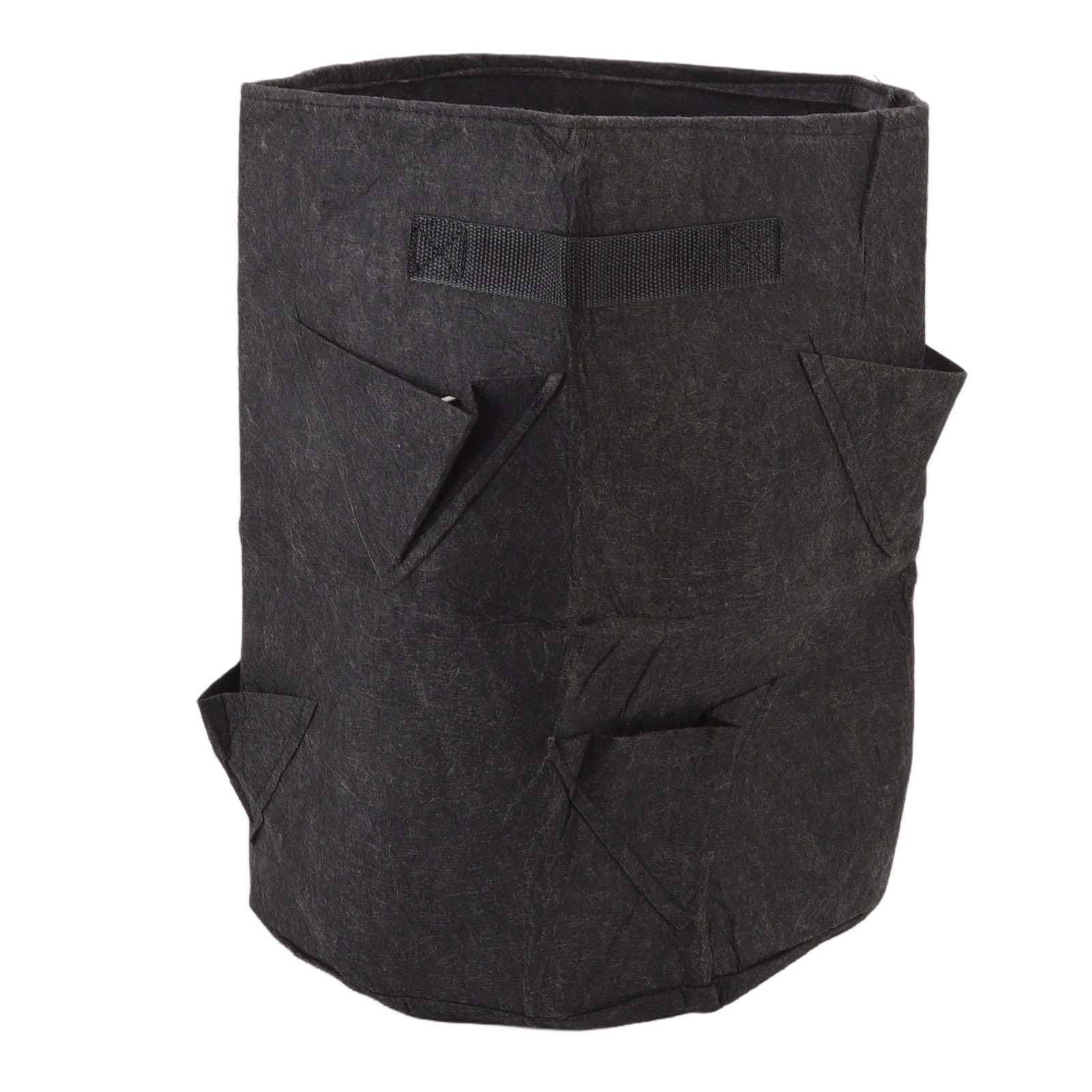 Erdbeere Pflanzsack 8 Löcher Atmungsaktiv Wiederverwendbar Mehrzweck Garten Pflanzsack für Gärten