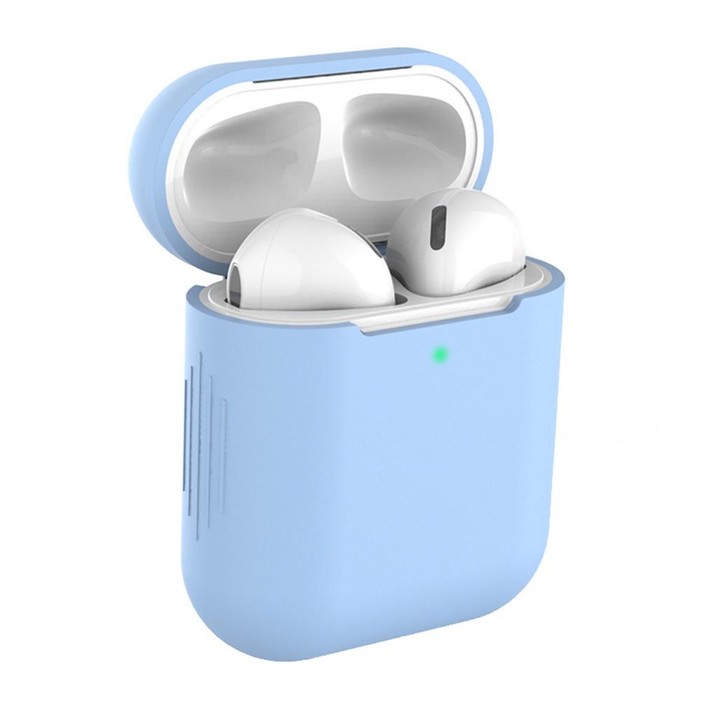 Yvonne Cover Case Wireless Kopfhörer Vollschutz für Air-Pods 1 2 himmelblaue