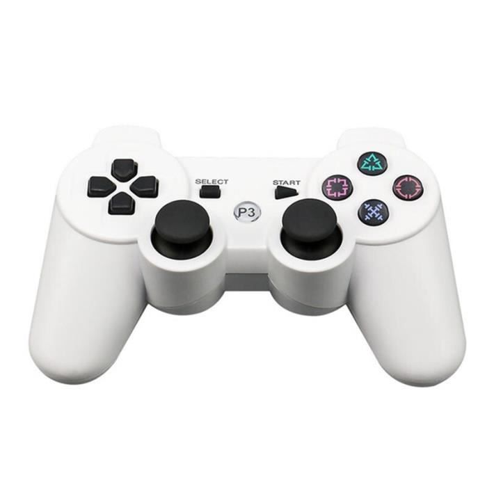 Weißer kabelloser Bluetooth-Gamecontroller für PS3, 2,4 GHz, mit Joystick R25 weiß