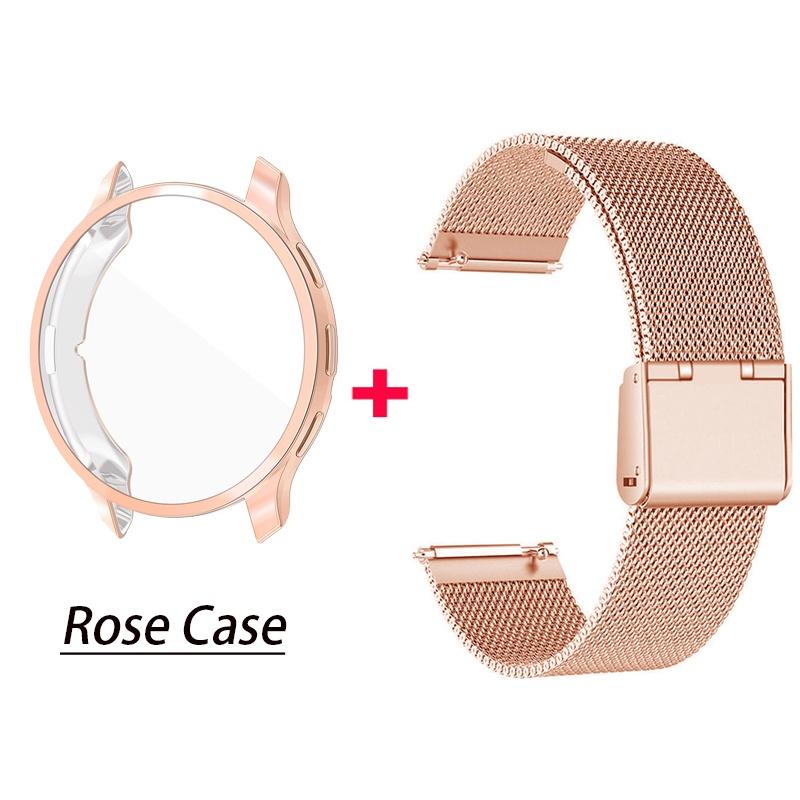 Metall Strap Für Garmin Venu 3 3S 2S Smart Uhr Armband + Fall Für Garmin Vivoactive 4 4s Armband Für Garmin Venu 2 Plus Abdeckung Garmin Vivoactive 4 gold