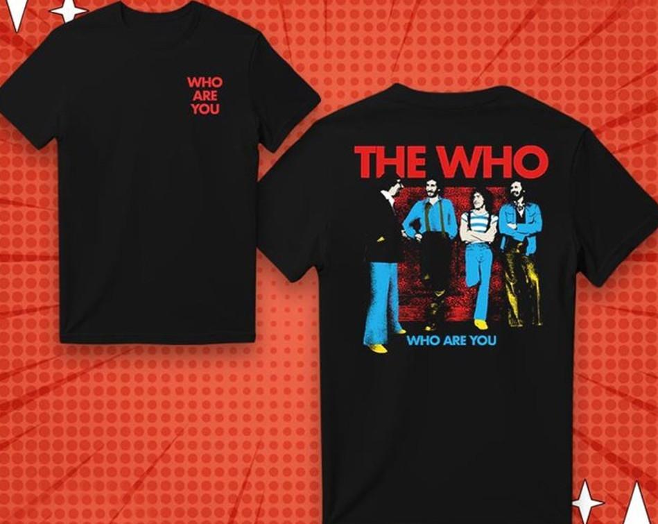 The Who Merch Who Are You Shirt 2025 Geschenk Fan T-Shirt Alle Größen T-Shirt Unisex T-Shirt L