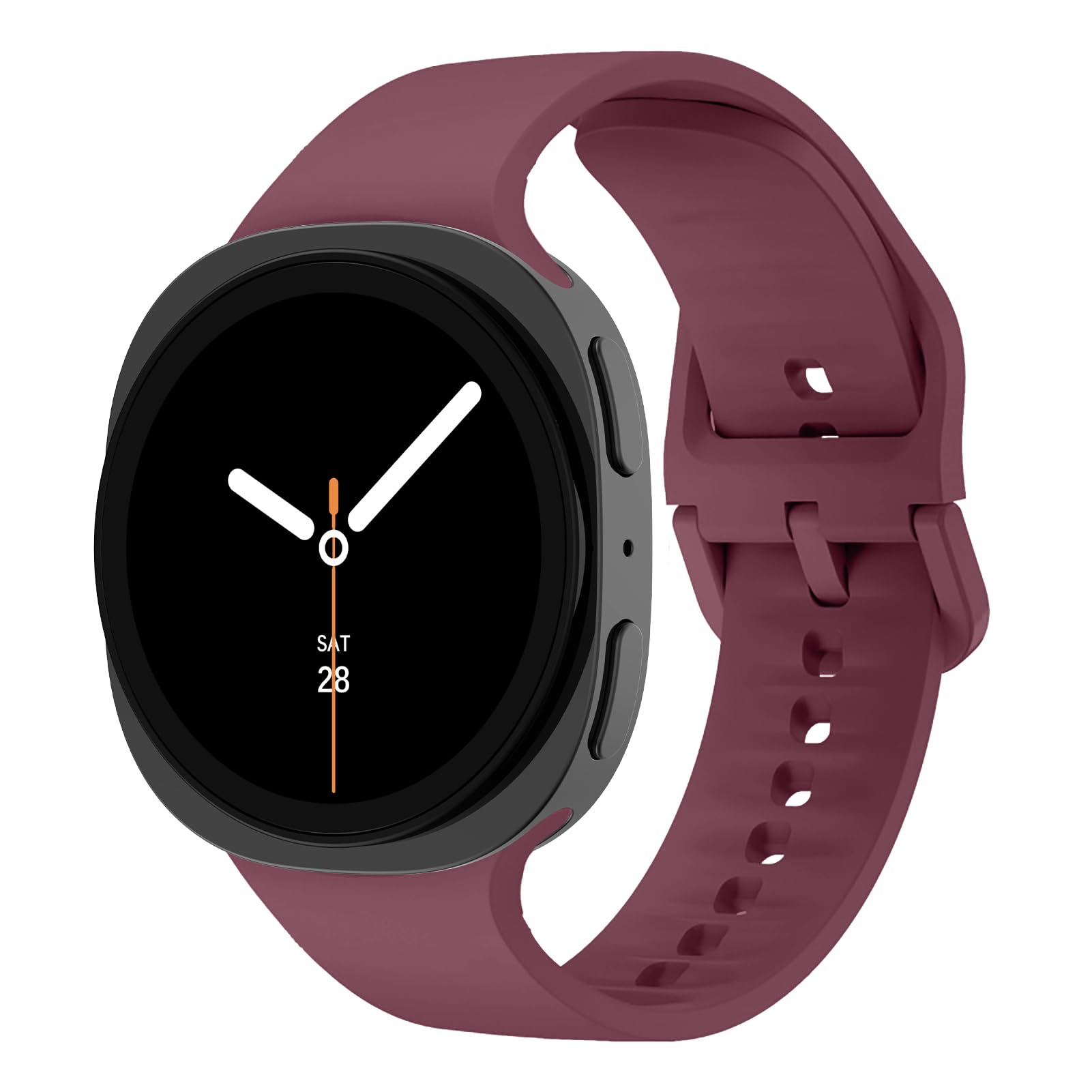 Armband für Samsung Galaxy Watch 8 classic 46mm Zubehör pulseira Sport Silikon Armband correa Galaxy Watch 8 Armband 44mm 40mm galaxy watch 8 44mm wein rot