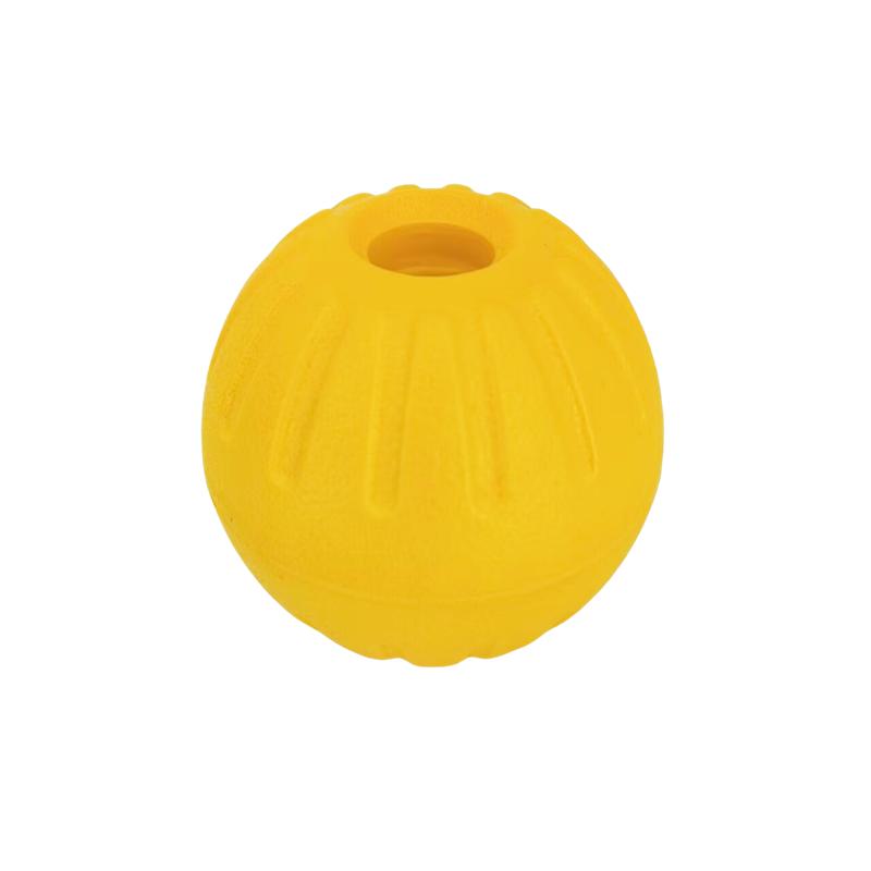 7/9cm Eva Hohl Hund Gummi Ball Kann Auf Der Wasseroberfläche Schwimmen Unzerstörbar Hund Bälle Lustig Trainingsball Kauspielzeug Für Hunde 9CM gelb