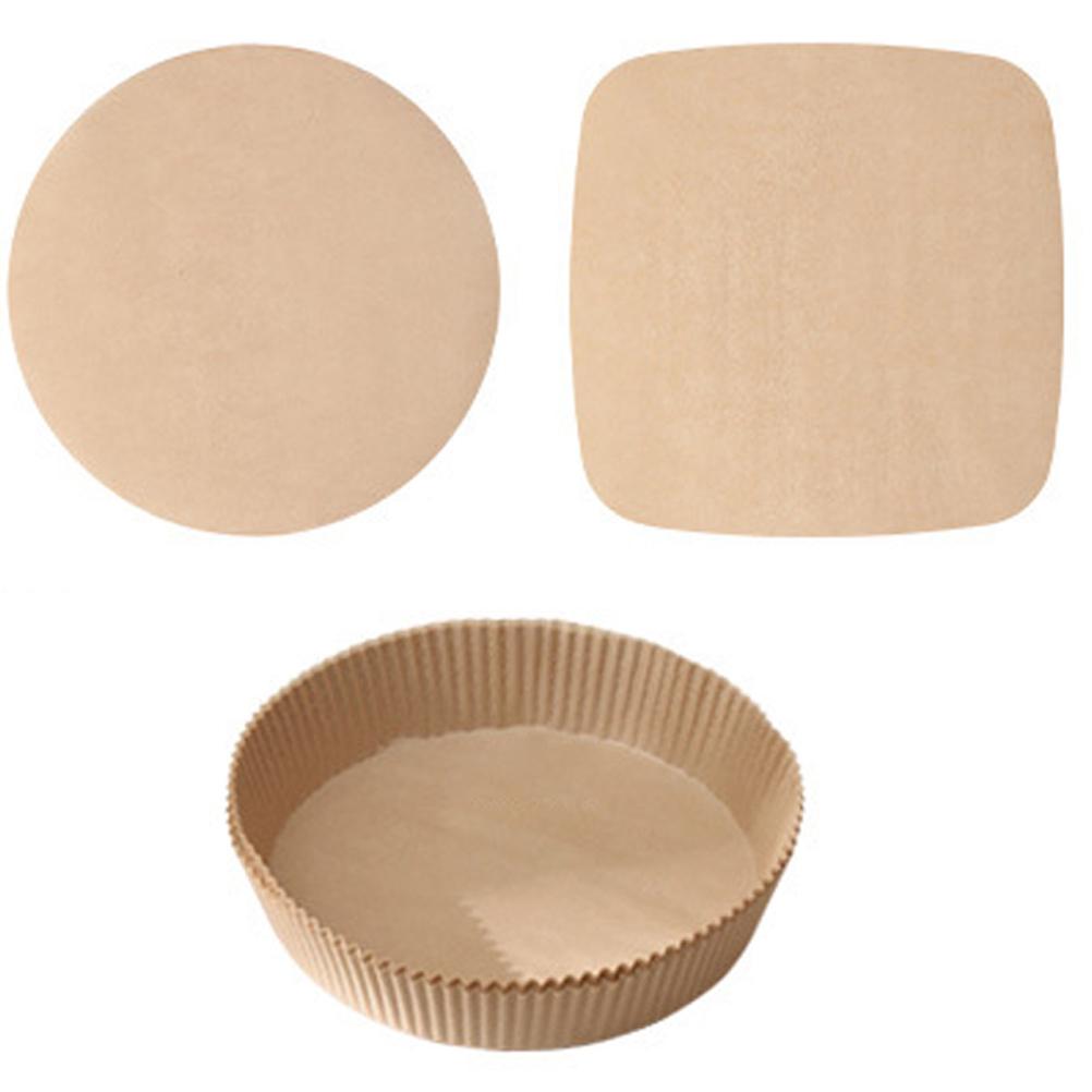 130Pcs Air friteuse Papier Backpapier Matten Öl Proof Silikon Öl Papier Küche AirFryer Backen