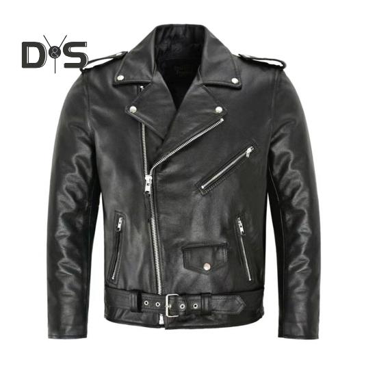 Herrenjacke Slim Fit Kunstleder Einfarbig Mantel mit Diagonal Reißverschluss Gürtelverstellung Winddichter Mantel XL schwarz