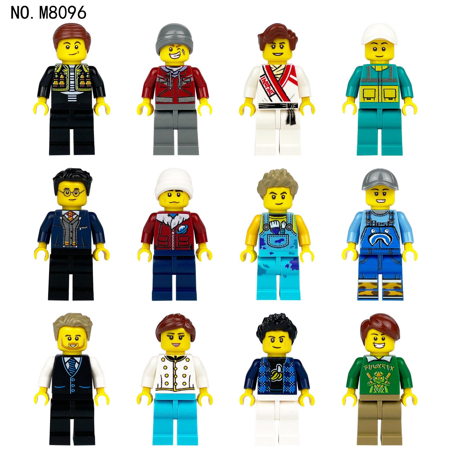 M8096 Designer Puppe Stadt Cartoon Professionelle Bausteine Montage Puppe Spielzeug