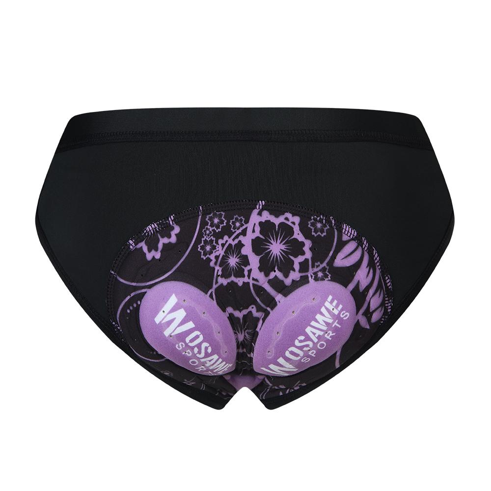 WOSAWE Damen Radsport-Unterwäsche, gepolsterte Unterwäsche, Reithose, Fahrrad-Unterhose, Damen-Radhose S