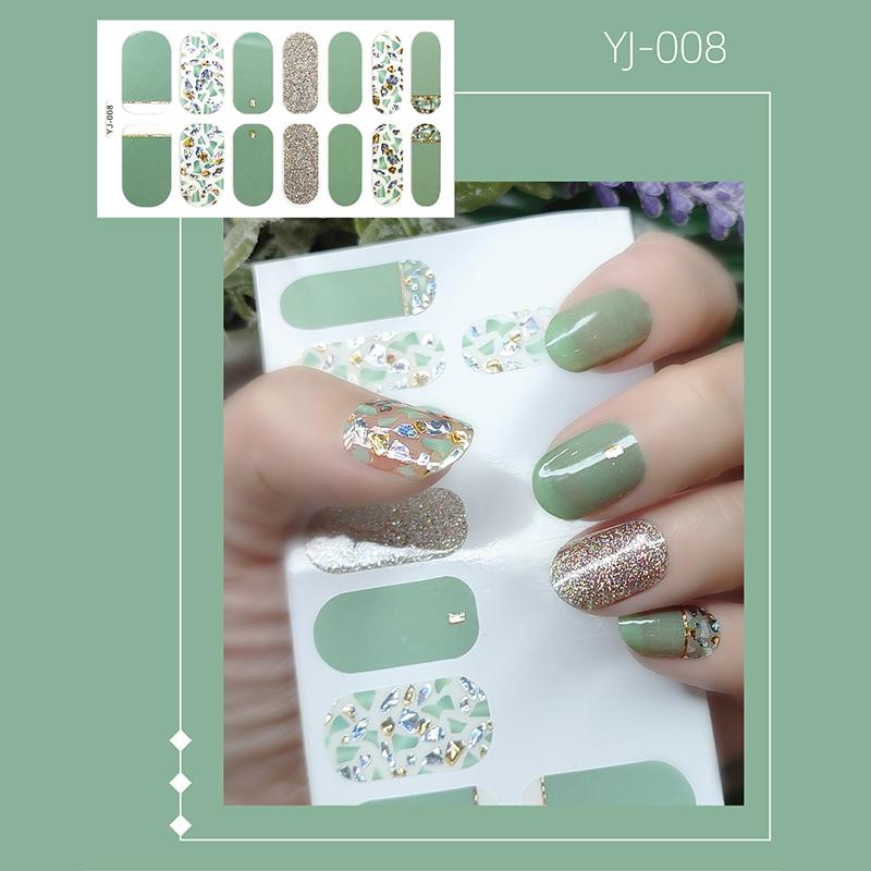 1 Stücke Nail Art Aufkleber Selbstklebende Fingernagel Wraps Full Cover Aufkleber Maniküre