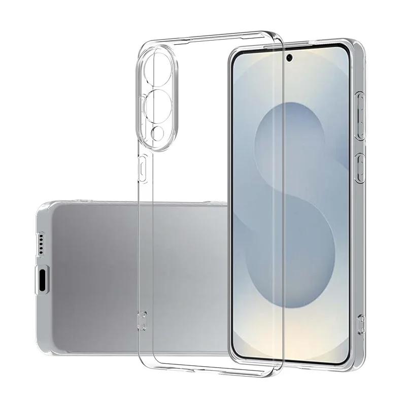 Für Samsung S25 Edge S25Edge 5G Dünne, klare, weiche TPU-Telefonhüllen für Galaxy S25 Ultra S25 Plus Transparente Silikonrückseite Samsung S25 Edge transparent