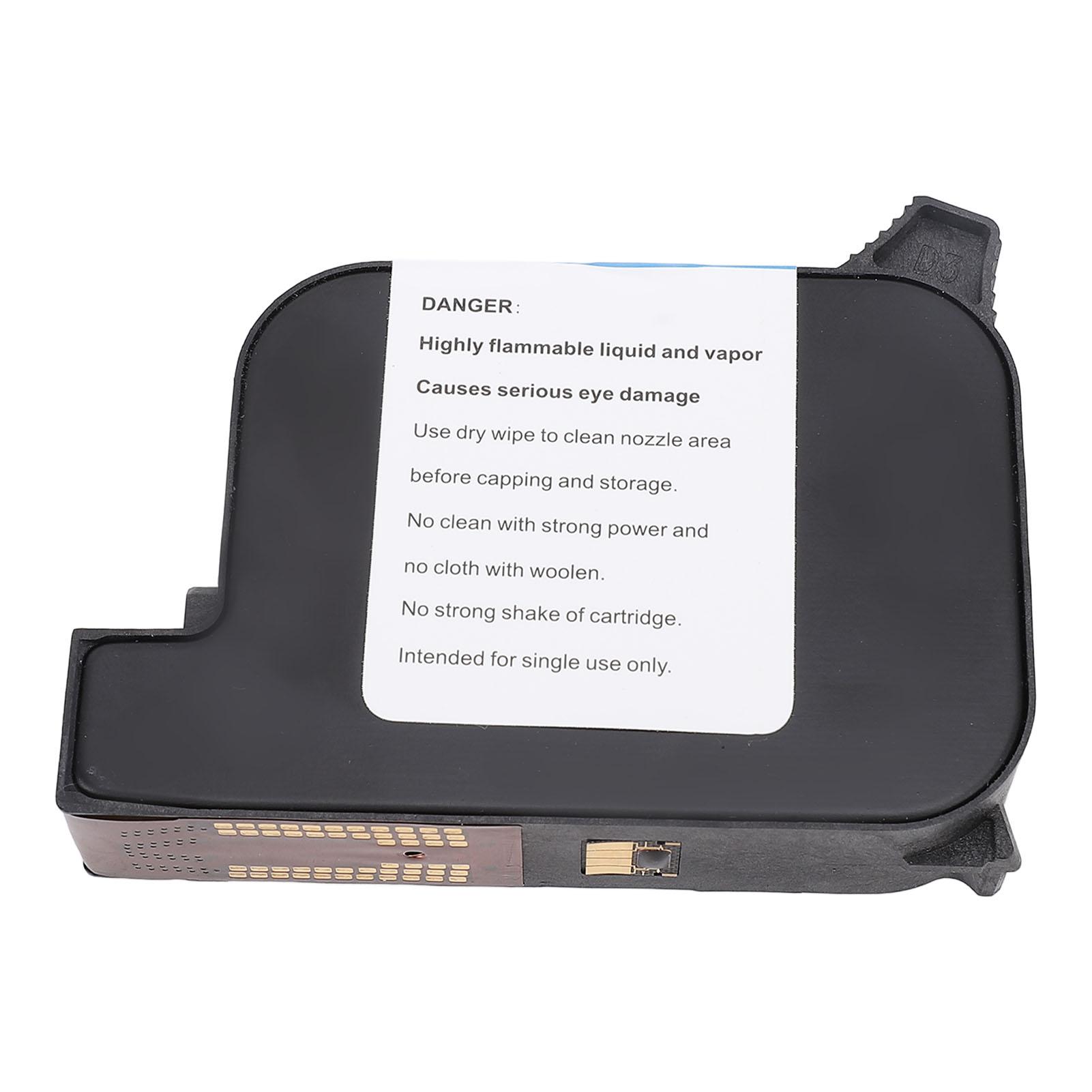 Tintenpatrone mit Lösungsmitteltinte Hohe Haftung 42 ml Schnelltrocknende Tintenpatrone für 12,7 mm Handheld-Tintenstrahldrucker