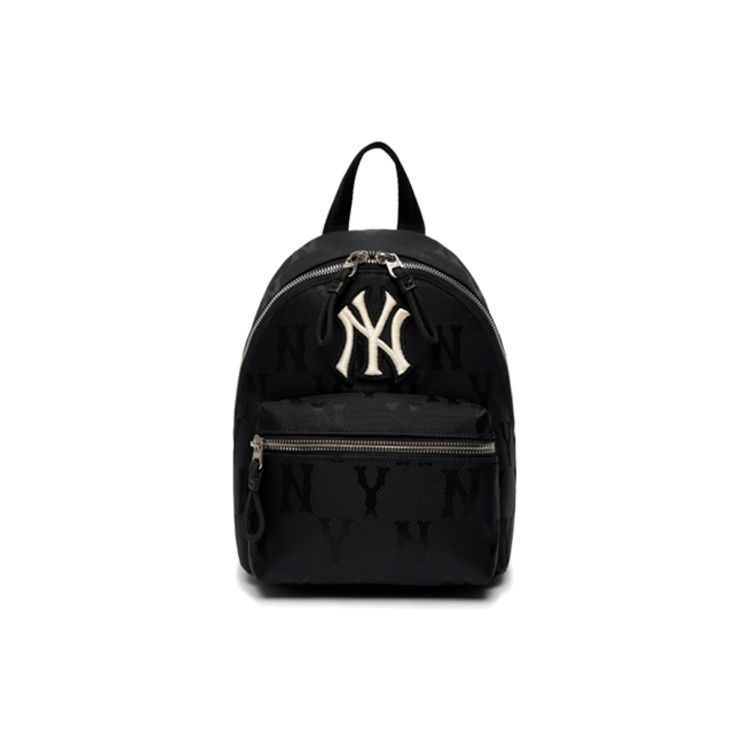 MLB New York Yankees Monogramm Serie NY Nylon Rucksack Unisex Rucksack Schwarz 3ABKS011N-50BKS Black