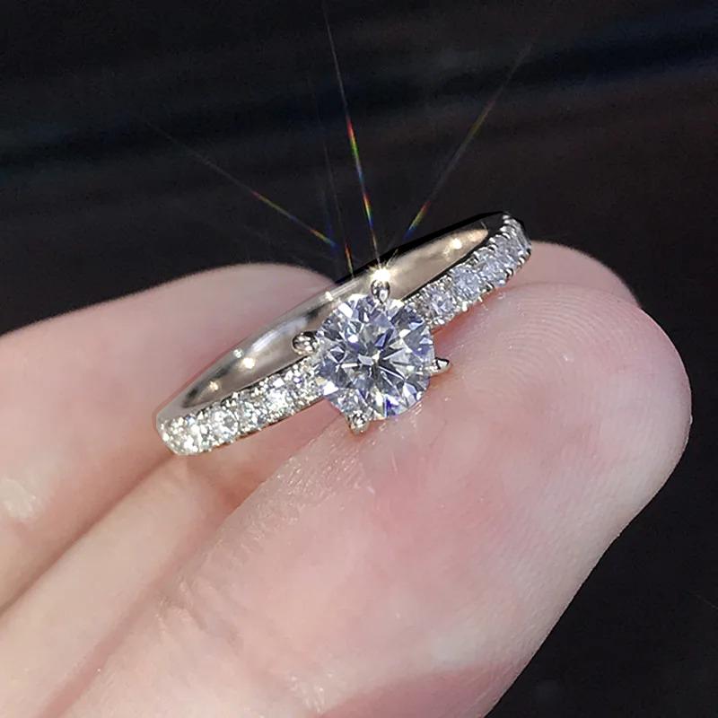 Trendy Claws Design Kristall Zirkon Verlobungsringe Für Frauen Weibliche Hochzeit Schmuck Zubehör Geschenk Mode Frauen Ringe 12