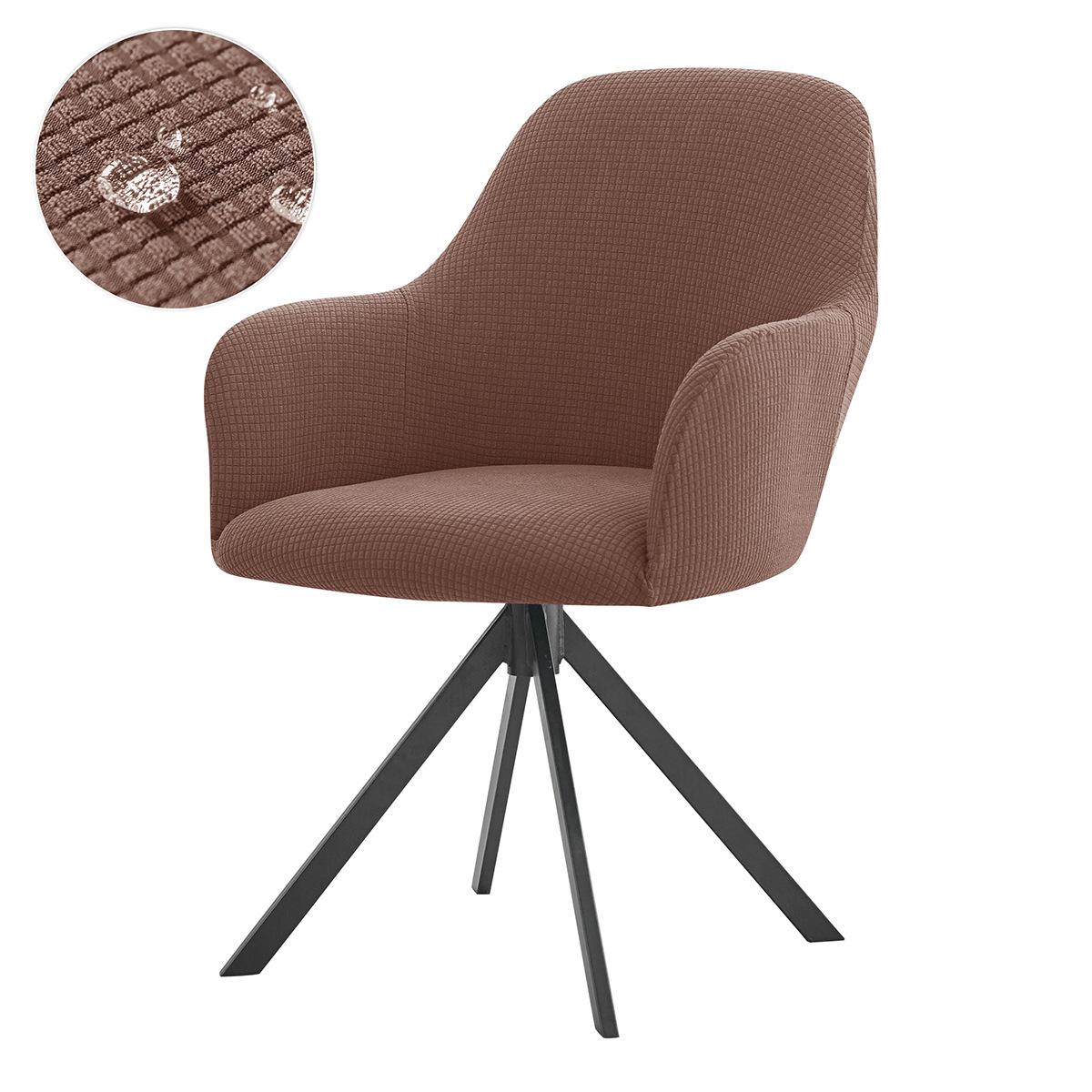 1PC Polar Fleece Hohe Arm Stuhl Abdeckungen Wasser Abweisend Elastische Esszimmer Sessel Schutz Sitz Hussen Stuhl Schutz Hause 1pc licht kaffee