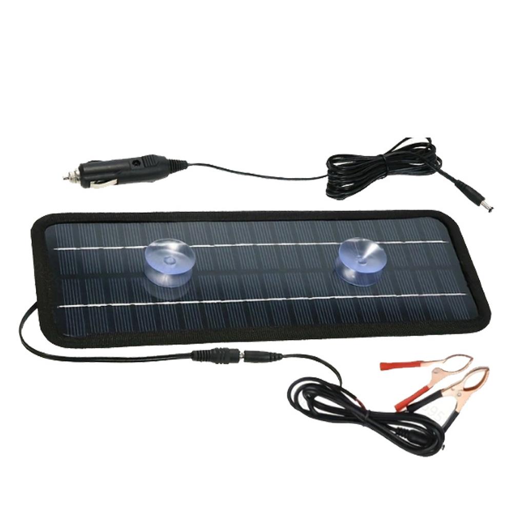 18V 20W Auto-Solarbatterie-Erhaltungsladegerät, Autobatterie-Wartungsgerät, Solarpanel, tragbares Solarpanel schwarz