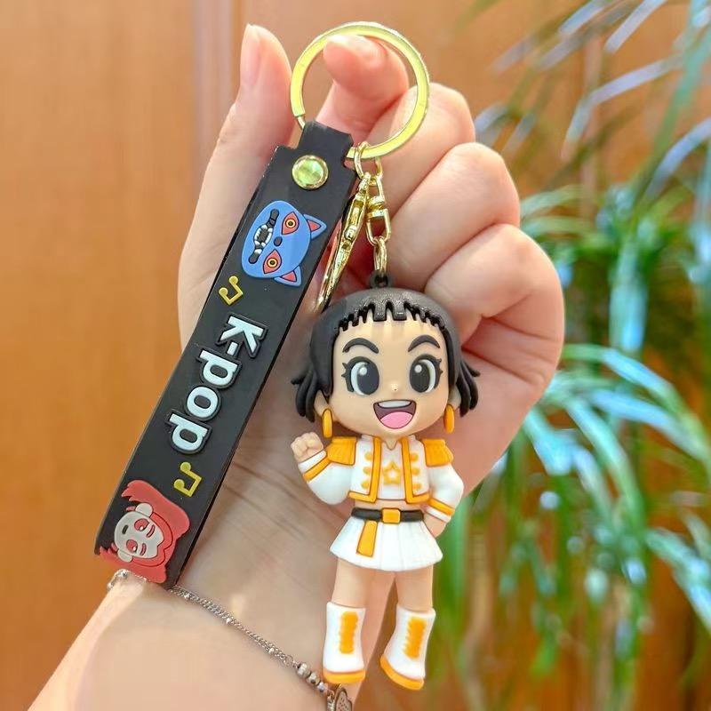 Kpop Dämonenjäger süßer Schlüsselanhänger Rucksack Puppe Tasche Paar Anhänger Schlüsselanhänger Anhänger Geschenk zoey