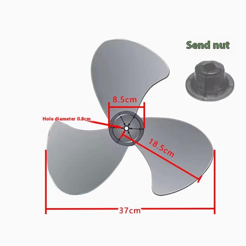 1 Satz Elektrischer Ventilator DIY Zubehör Großer Wind Kunststoff Ventilatorflügel 3 Blätter Für Midea Und Andere 16-Zoll 400-mm-Ventilatorteile