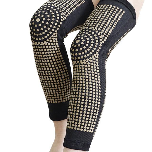 1 Paar selbsterwärmende Knieschützer, Warm-Recovery-Gürtel, Massagegerät, Fuß M schwarz