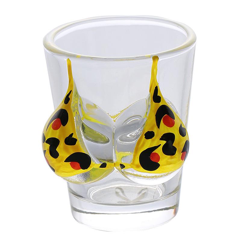Leopardenmuster Bikini Schnapsglas Sexy Körper Likör Wodka Glas Becher Für Bar Party 50ml
