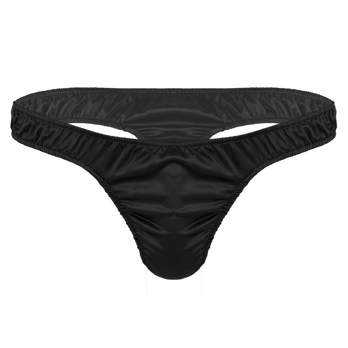 Einfarbige Herren-Badehose, sexy Badehose mit niedriger Taille, Strand-Badeshorts L schwarz