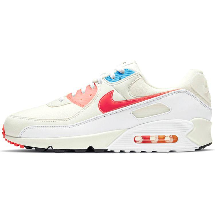 Nike Air Max 90 Die Zukunft liegt im Air Herren-Sneaker, Creme, Segel, Infrarot, DD8496-161 45