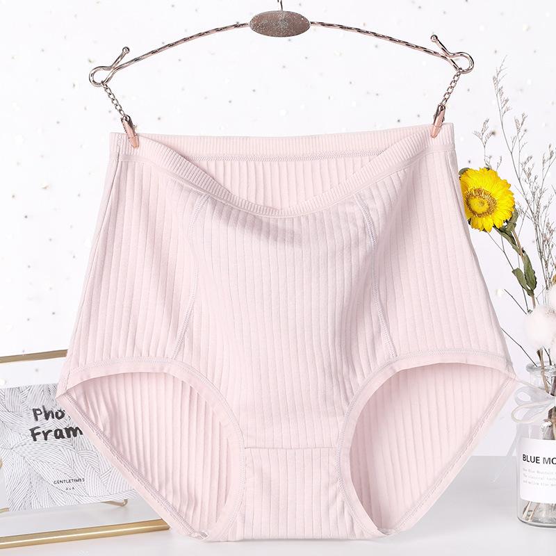 XL-6XL Unterhosen für ältere und mittlere Menschen aus reiner Baumwolle mit hoher Taille und Slips in Übergröße, atmungsaktive Damenunterwäsche für Mütter mittleren Alters 3XL graue