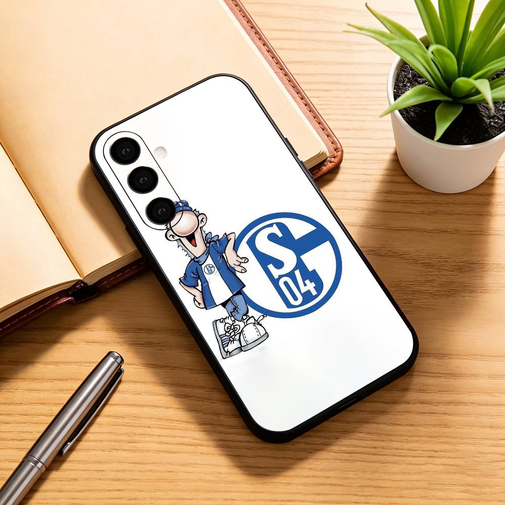 S-Schalke 04-PC Handyhülle Für Samsung Galaxy A73,A72,A71,A70,A53,A52,A51,Andere Weiche Schwarze Hülle Samsung a50 30s 50s