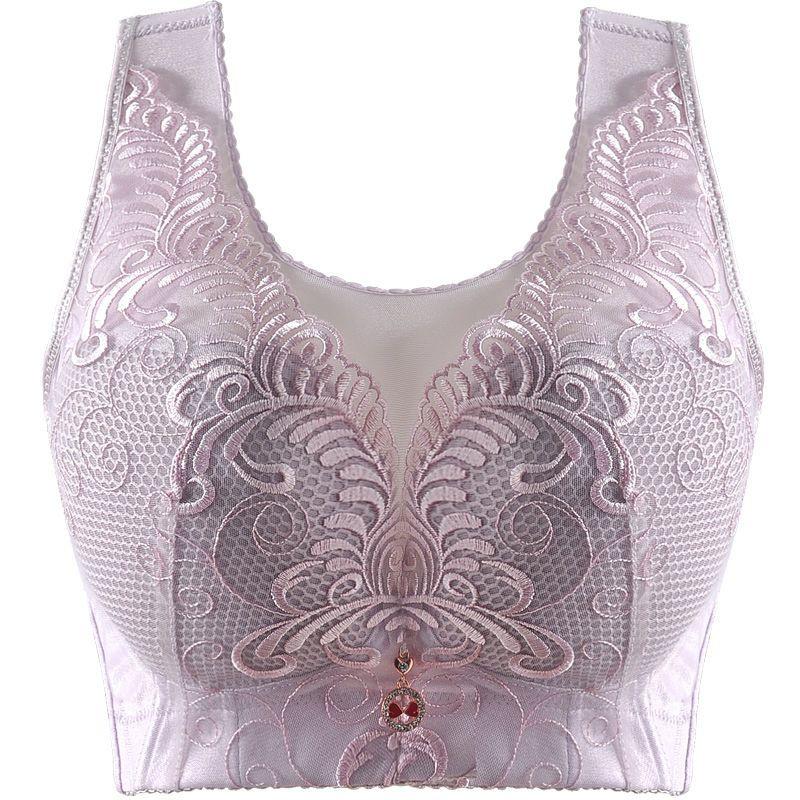 Schwarz Weiß Große Büste Bhs für Frauen Push Up Unterwäsche 80 85 90 95 100 105 110 115 CD DD E Tasse Bralette Sexy Spitze Bh BHS 38/85C violett